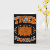Tigerfußball Vintag erschüttert Karte (Gelbe Blume)