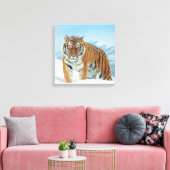 Tigergebirge Winterschnee Natur Foto Leinwand (Insitu (Wohnzimmer))