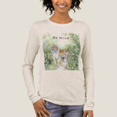 Tigergelände sei wild Tri-Blend shirt (Vorderseite)