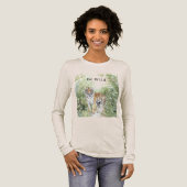 Tigergelände sei wild Tri-Blend shirt (Volle Vorderseite)