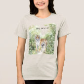 Tigergelände Wildnis Tri-Blend Shirt (Vorderseite)