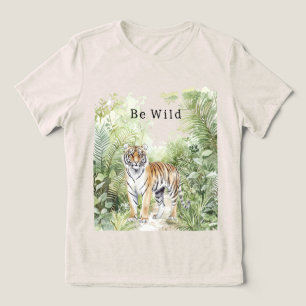 Tigergelände Wildnis Tri-Blend Shirt