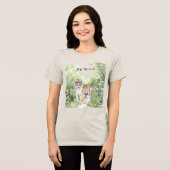 Tigergelände Wildnis Tri-Blend Shirt (Vorderseite voll)