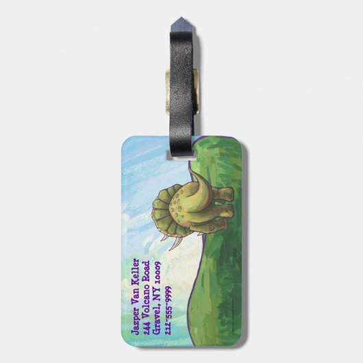 Tigergeschenke und -zubehör gepäckanhänger (Rückseite vertikal)