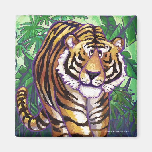 Tigergeschenke und -zubehör magnet (Vorne)