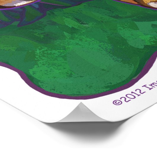 Tigergeschenke und -zubehör poster (Ecke)