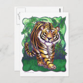 Tigergeschenke und -zubehör postkarte (Vorne/Hinten)