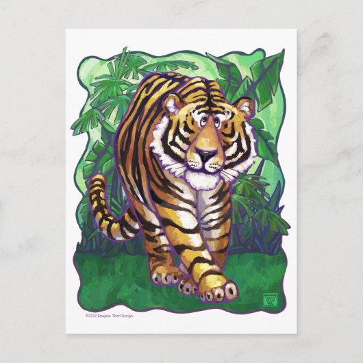 Tigergeschenke und -zubehör postkarte (Vorderseite)