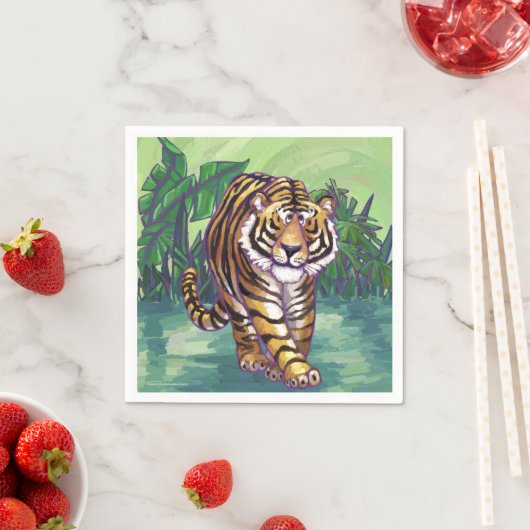 Tigergeschenke und -zubehör serviette (Beispiel)