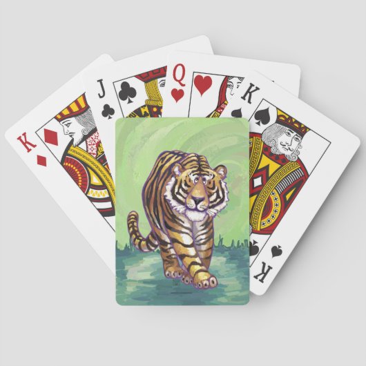 Tigergeschenke und -zubehör spielkarten (Rückseite)
