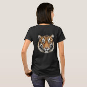 Tigergesicht Basic T-Shirt für Damen (Schwarz voll)