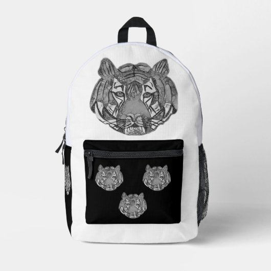 Tigergesicht Bedruckter Rucksack (Vorderseite)