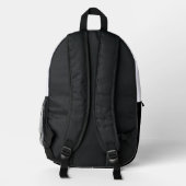 Tigergesicht Bedruckter Rucksack (Rückseite)