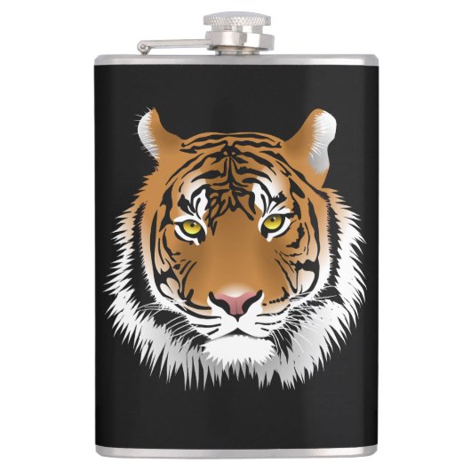 Tigergesicht-Flasche Flachmann (Vorderseite)