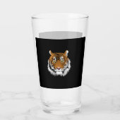 Tigergesicht-Glasbecher Glas (Rückseite)