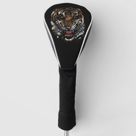 Tigergesicht Golf Headcover (Vorderseite)