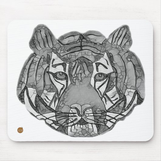 Tigergesicht Mousepad (Vorne)
