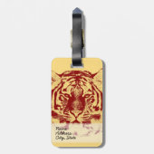 Tigergesicht Nah-up 5 Gepäckanhänger (Rückseite vertikal)