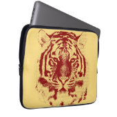 Tigergesicht Nah-up 7 Laptopschutzhülle (Vorne Rechts)