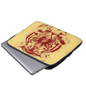 Tigergesicht Nah-up 7 Laptopschutzhülle (Vorne Knopf)