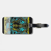 Tigergesicht Nah-up 9 Gepäckanhänger (Rückseite horizontal)