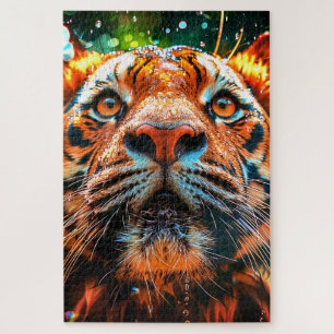Tigergesicht Nahaufnahme Puzzle