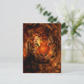 Tigergesicht Postkarte (Stehend Vorderseite)
