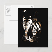 Tigergesicht Postkarte (Vorne/Hinten)