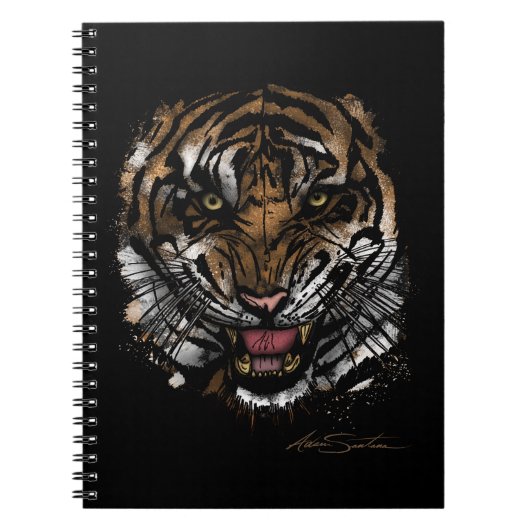 Tigergesicht (Signature-Design) Notizblock (Vorderseite)