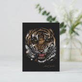 Tigergesicht (Signature-Design) Postkarte (Stehend Vorderseite)