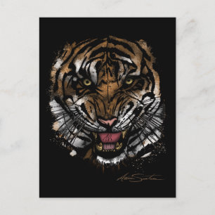 Tigergesicht (Signature-Design) Postkarte