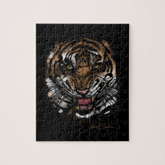 Tigergesicht (Signature-Design) Puzzle (Vertikal)