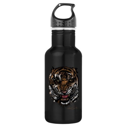Tigergesicht (Signature-Design) Trinkflasche (Vorderseite)