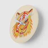Tigergesicht Zeichnend runde (mittlere) Uhr (Winkel)