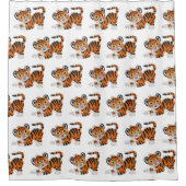 Tigergestaltung Duschvorhang (Vorderseite)