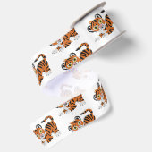 Tigergestaltung Satinband (Rückseite)