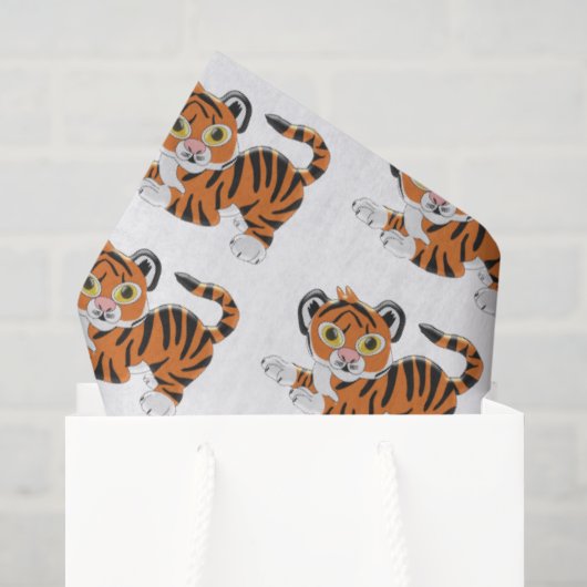 Tigergestaltung Seidenpapier (Geschenktüte)