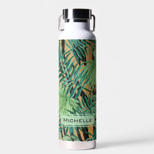 Tigergestreifte Dschungel-Tarnung Personalisiert Trinkflasche