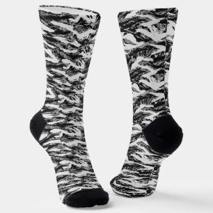 Tigergestreifte Urban Camo Militärisches Muster Socken