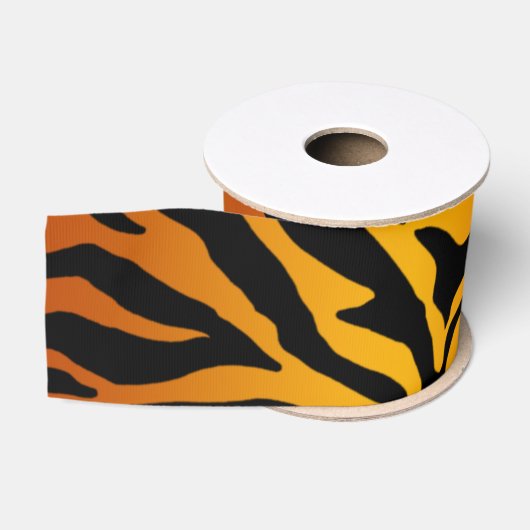Tigergestreifter Aufdruck Ripsband (Spule)