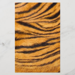 Tigergestreiftes Fell Schwarz und Orange Personali Briefpapier
