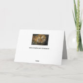 Tigergrußkarte Karte (Rückseite)