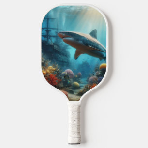 Tigerhai & Korallenriff Pickleball Schläger