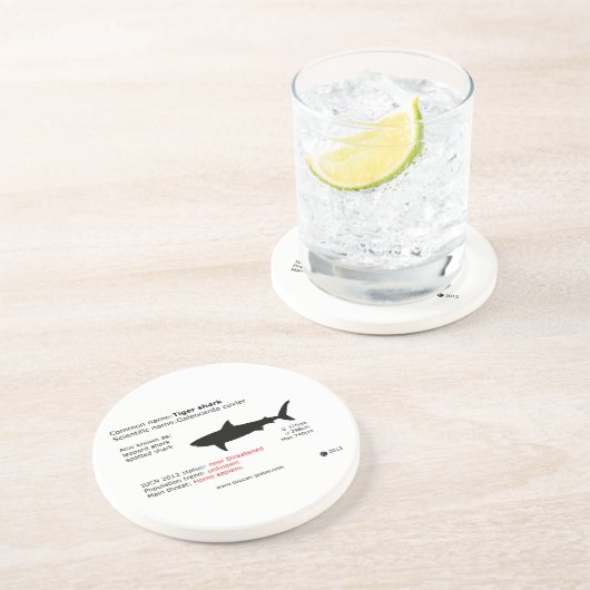Tigerhai-Untersetzer Untersetzer (Seite)