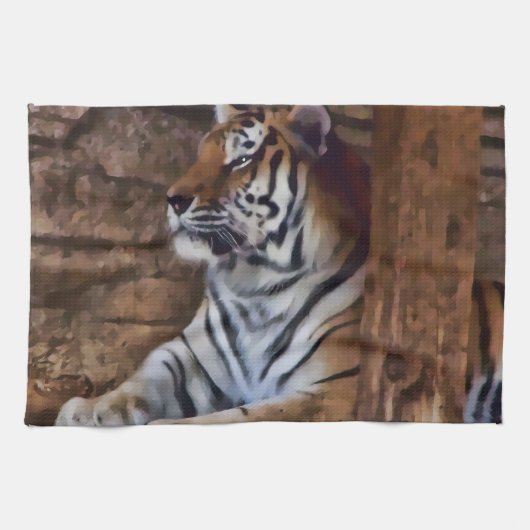 Tigerhandtuch Küchentuch (Horizontal)