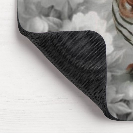 Tigerhäschen-Mausunterlage Mousepad (Ecke)