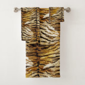 Tigerhaut, stylish, tiger, gestreift, tierischer A Badhandtuch Set (Insitu)