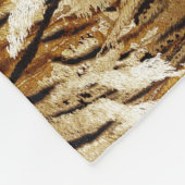 Tigerhaut, stylish, tiger, gestreift, tierischer A Fleecedecke (Ecke)