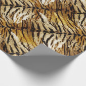 Tigerhaut, stylish, tiger, gestreift, tierischer A Geschenkpapier (Ecke)