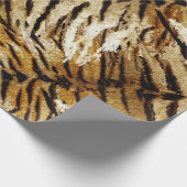 Tigerhaut, stylish, tiger, gestreift, tierischer A Geschenkpapier (Ecke)
